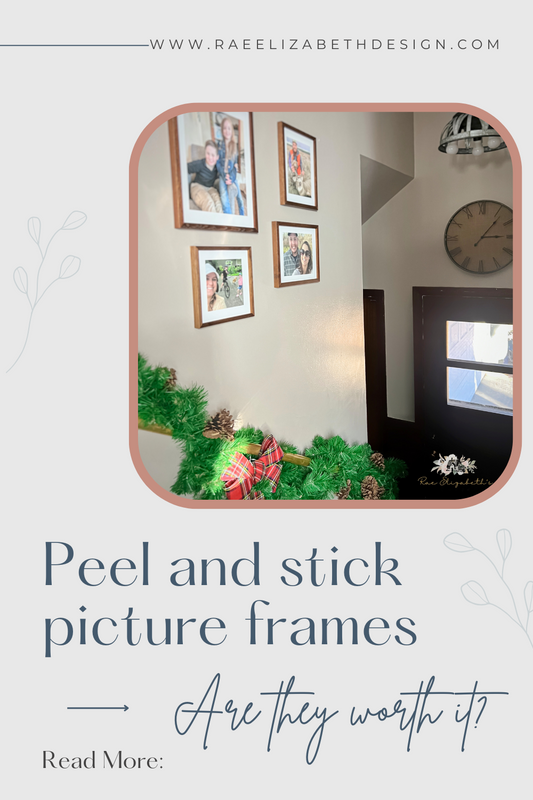 Peel and stick picture frames